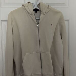 Tommy Hilfiger Off-White Zip-Up Hoodie